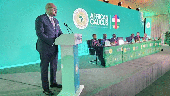 Centrafrique: AfricanCaucus2025, Cérémonie de Clôture par le Président d'organisation le ministre des finances Hervé Ndoba