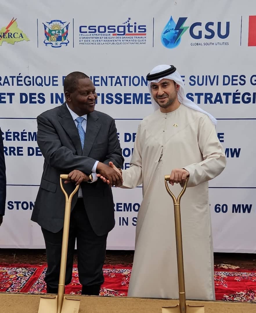 Pose de la première pierre pour les travaux du champ solaire SAKAI 2: Boom énergétique en RCA