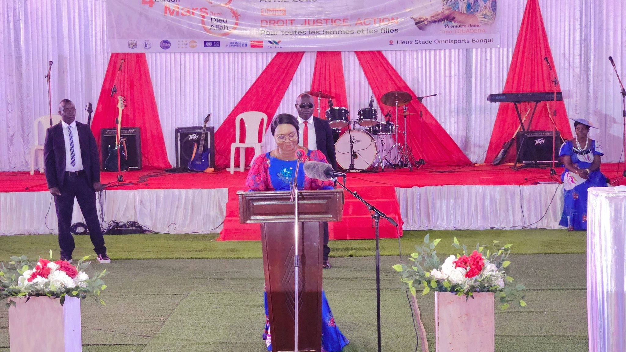 Centrafrique : La Première Dame Tina Marguerite Touadéra ouvre la 4ᵉ édition de la Journée du 8 mars en prière
