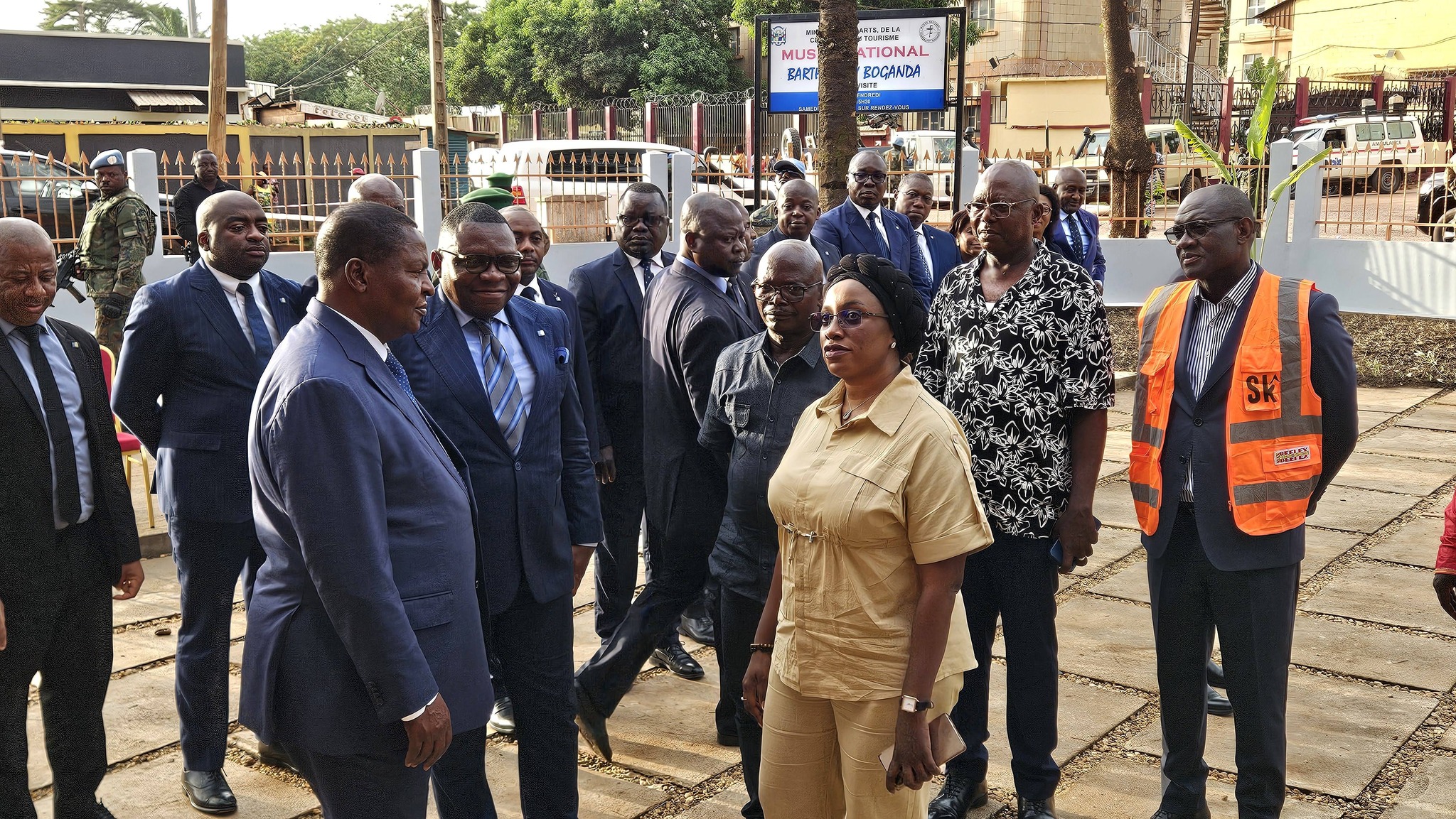 Centrafrique : Réhabilitation du musée Barthélémy Boganda : BGFIBANK Centrafrique s’engage, le Président Touadéra visite le chantier
